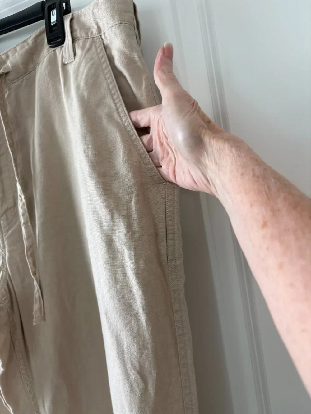 Apt. 9 Men's 100% Pure Linen Pants, Flat Front, Beach Chinos Size 40/32